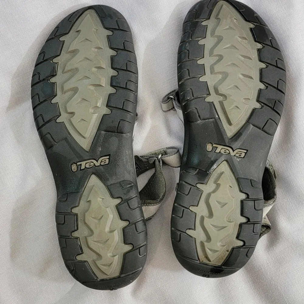 Teva Verra Strappy Sport Hiking Sandals Womens 10 Grey 1006263